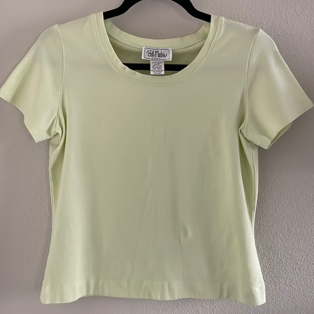 Bob Mackie Studio Chartreuse T-Shirt
